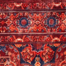 فرش سنتی کد 25CS0200 عنابی 1000 شانه