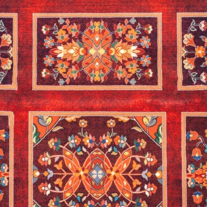 فرش سنتی کد 25CS0210 عنابی 1000 شانه