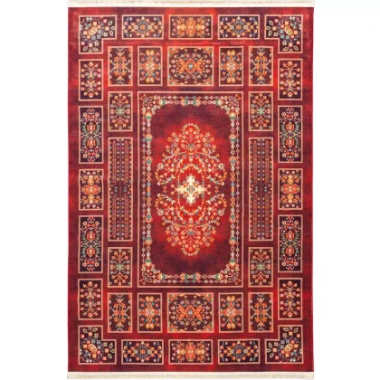 فرش سنتی کد 25CS0210 عنابی 1000 شانه