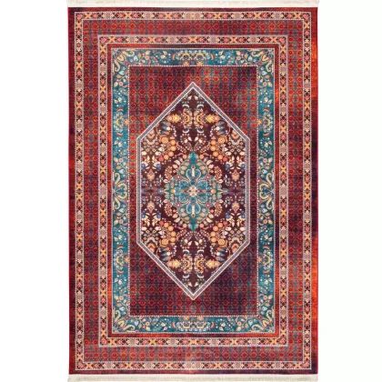 فرش سنتی کد 25CS0250 عنابی 1000 شانه