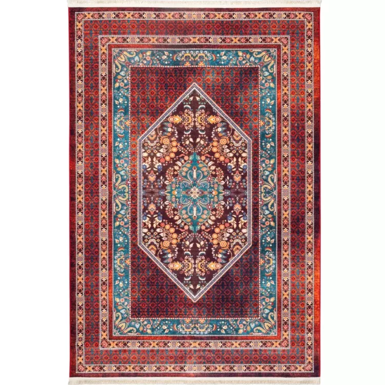 فرش سنتی کد 25CS0250 عنابی 1000 شانه