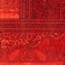 فرش سنتی کد 25PP0010 عنابی 700 شانه