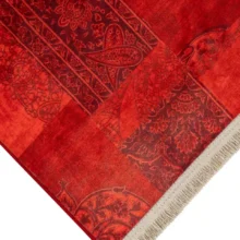 فرش سنتی کد 25PP0010 عنابی 700 شانه