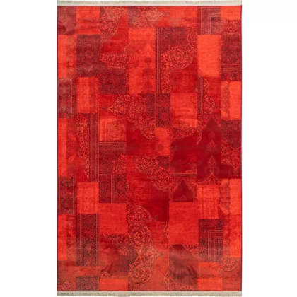 فرش سنتی کد 25PP0010 عنابی 700 شانه