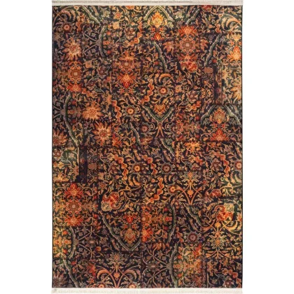 فرش سنتی کد 25PP0020 سیاه 700 شانه