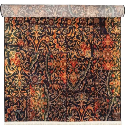 فرش سنتی کد 25PP0020 سیاه 700 شانه