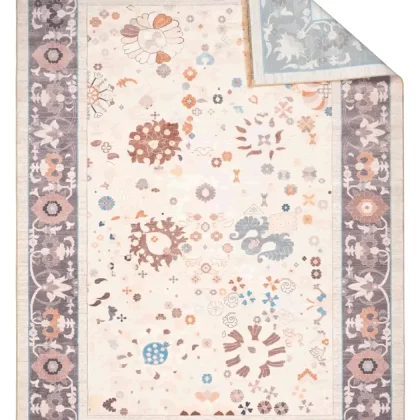 فرش سنتی کد 900403 کرم 1000 شانه