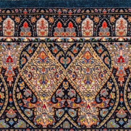 فرش سنتی کد 900405 سبز 1000 شانه