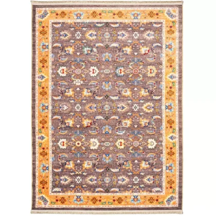 فرش سنتی کد 900407 قهوه ای 1000 شانه