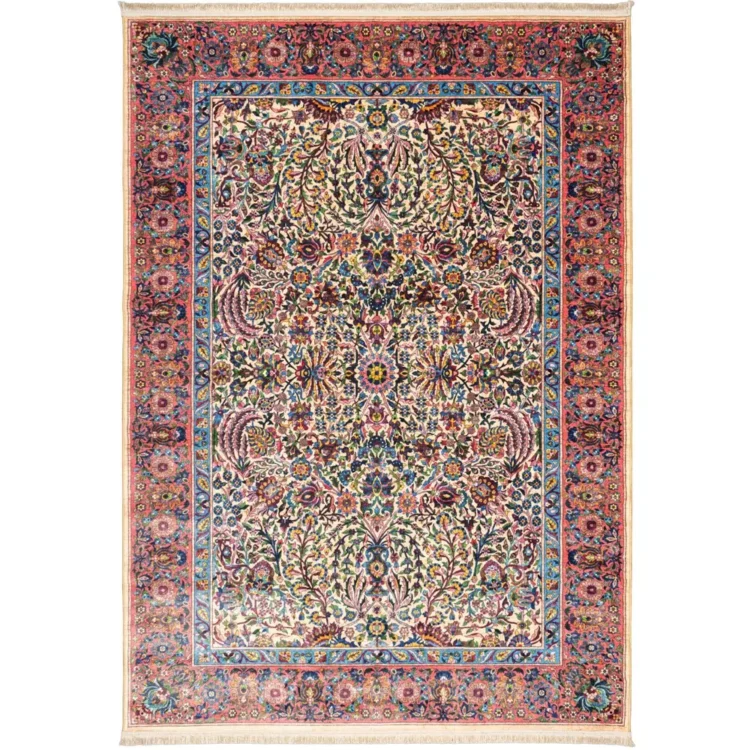 فرش سنتی کد 900408 کرم 1000 شانه