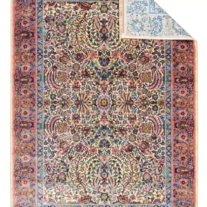 فرش سنتی کد 900408 کرم 1000 شانه