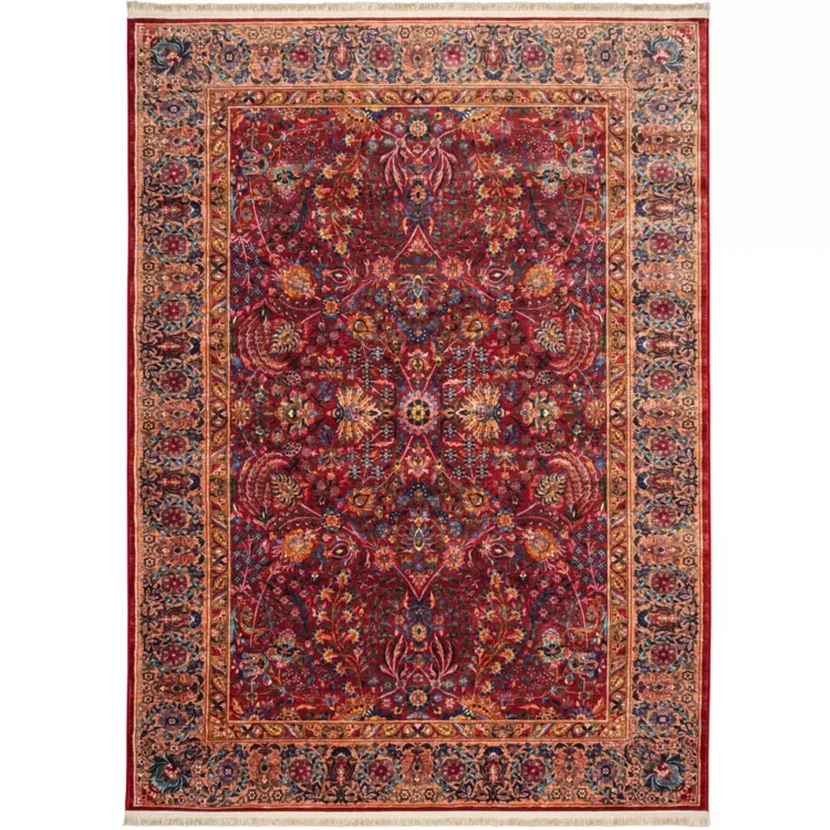 فرش سنتی کد 900409 زرشکی 1000 شانه