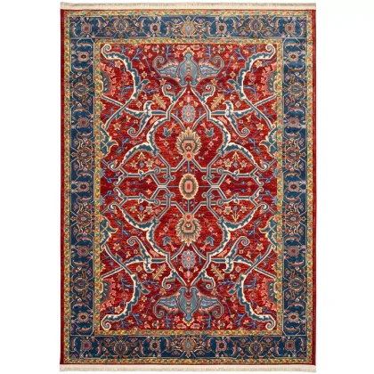 فرش سنتی کد 900410 زرشکی 1000 شانه