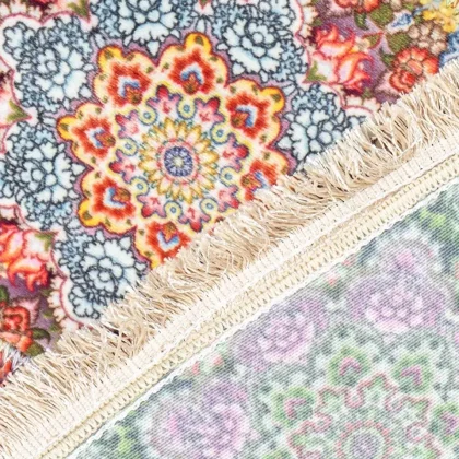 فرش سنتی گرد کد GB7608 تمام رنگ 700 شانه