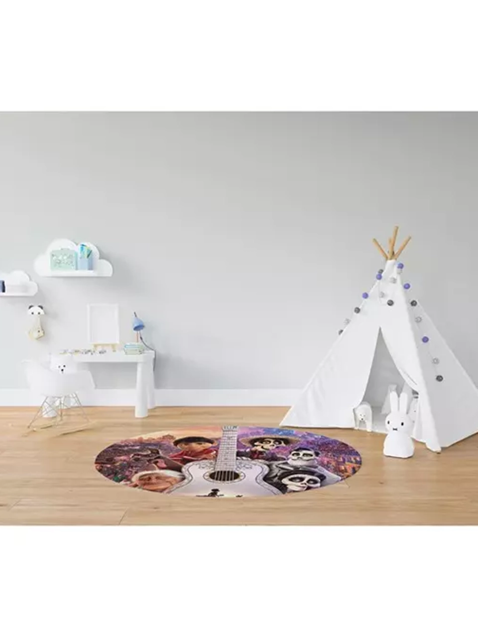 فرش کودک گرد طرح کوکو کد 100203