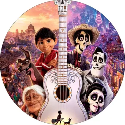 فرش کودک گرد طرح کوکو کد 100203