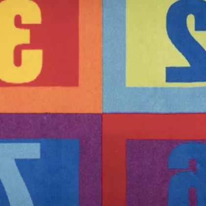 فرش کودک طرح بازی ریاضی کد 100255