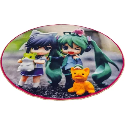 فرش کودک طرح دختران وروجک کد 100261