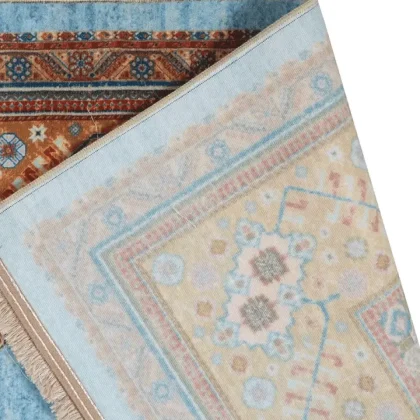 فرش سنتی کد 100336 آبی 1000 شانه