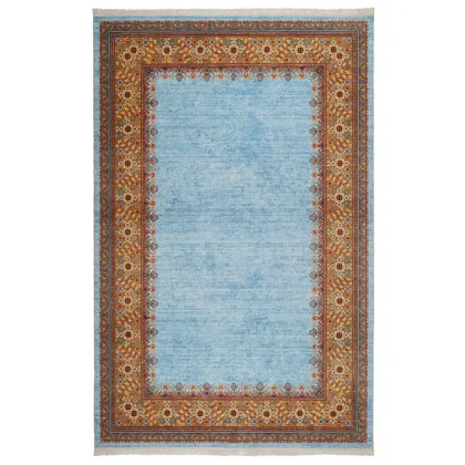 فرش سنتی کد 100336 آبی 1000 شانه