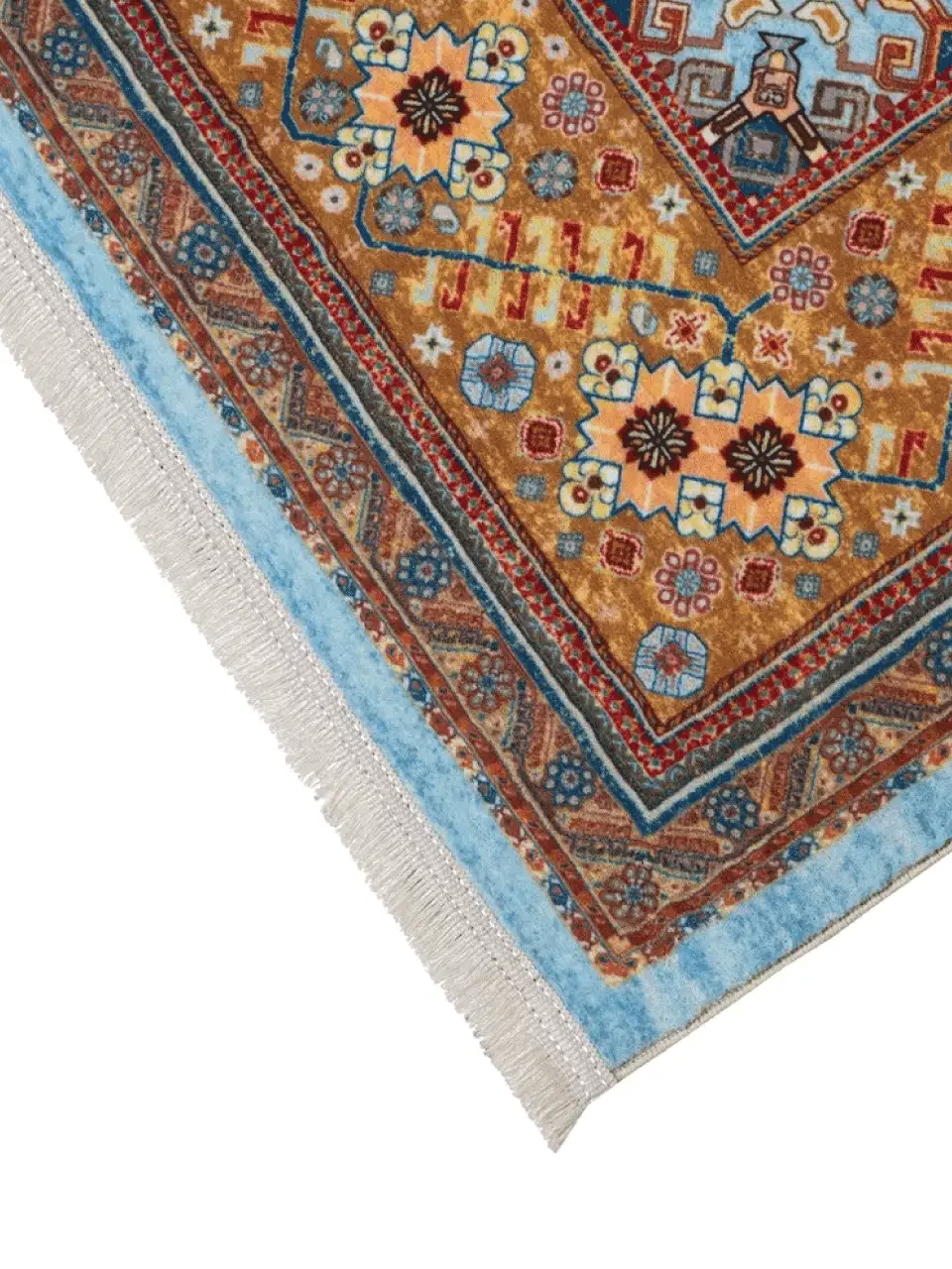 فرش سنتی کد 100336 آبی 1000 شانه