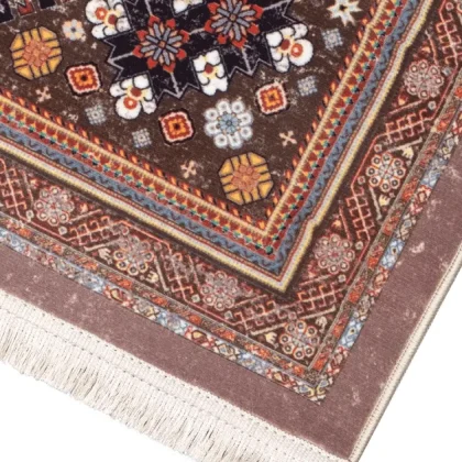 فرش سنتی کد 100336 آجری 1000 شانه