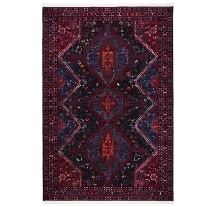 فرش سنتی کد 100338 زرشکی 1000 شانه