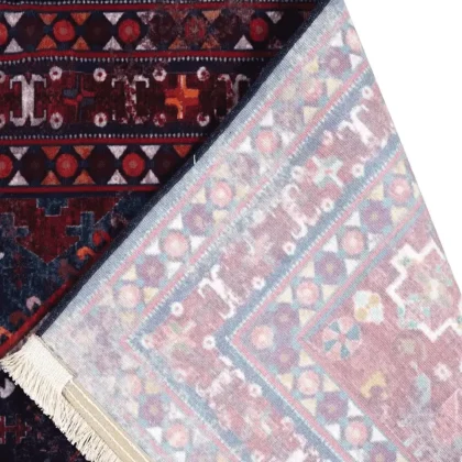 فرش سنتی کد 100338 زرشکی 1000 شانه