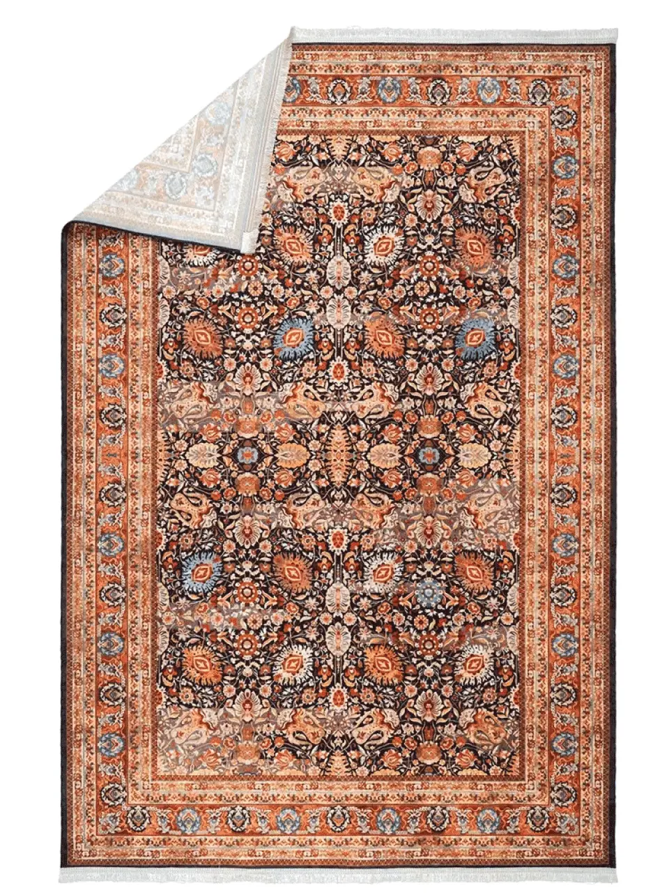 فرش سنتی کد 100339 آجری 1000 شانه