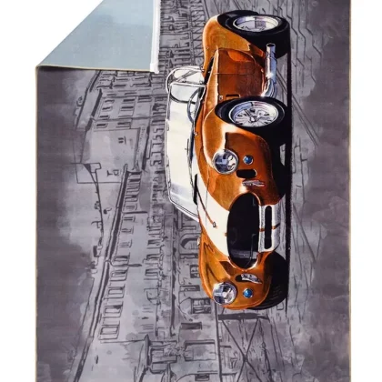 فرش کودک طرح ماشین کلاسیک کد 2599003090