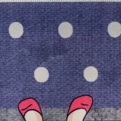 فرش کودک طرح دختر صورتی کد 2599012090