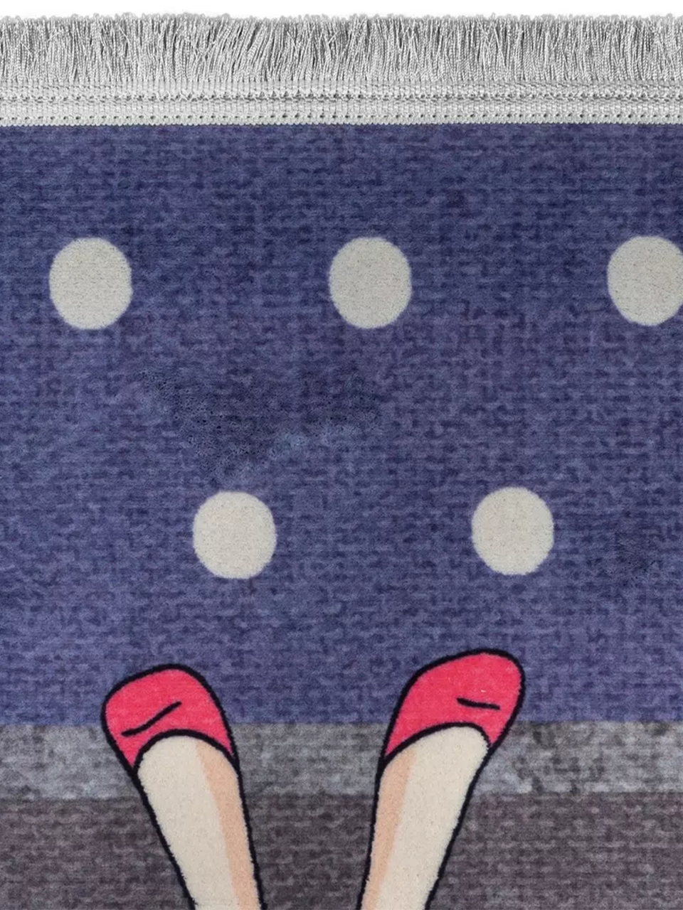 فرش کودک طرح دختر صورتی کد 2599012090