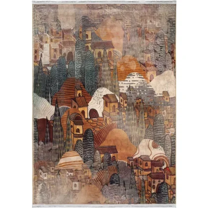 فرش کودک طرح شهر خیال کد 2599032090