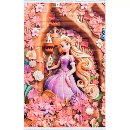 فرش کودک طرح راپونزل کد 25KD0010