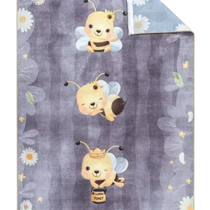 فرش کودک طرح زنبورها کد 25KM0040