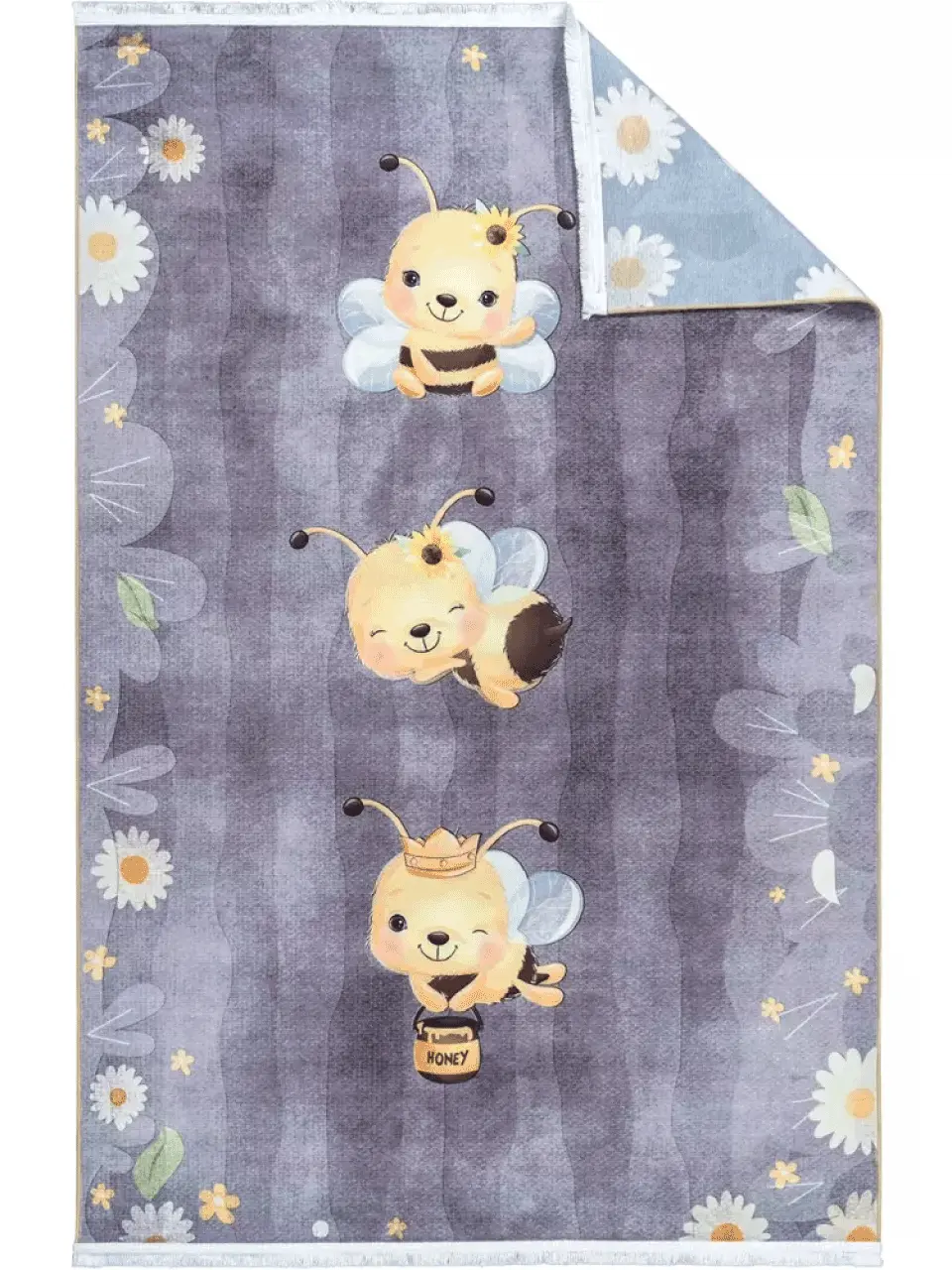 فرش کودک طرح زنبورها کد 25KM0040