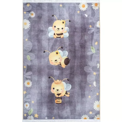 فرش کودک طرح زنبورها کد 25KM0040