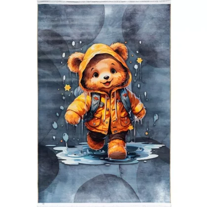 فرش کودک طرح خرس بارانی کد 25KM0060