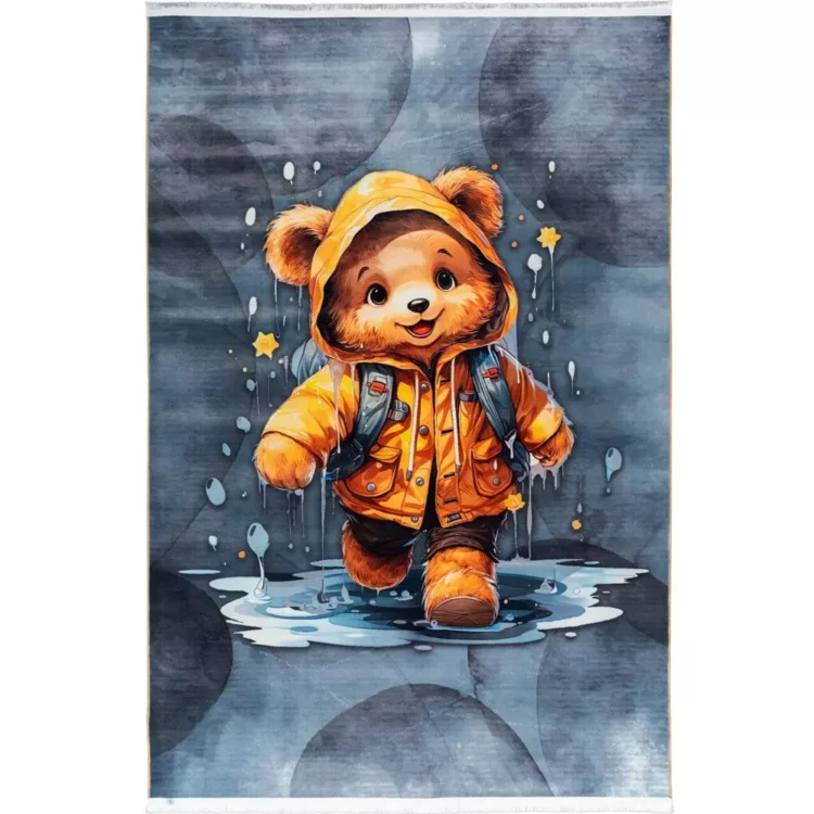فرش کودک طرح خرس بارانی کد 25KM0060