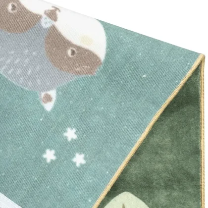 فرش کودک طرح جنگل حیوانات کد 25KM0070