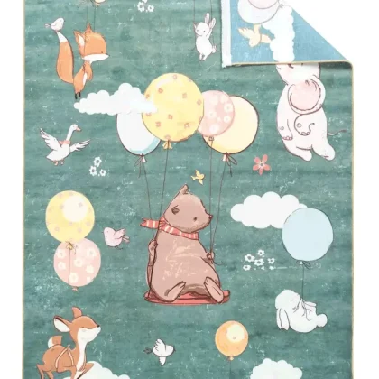 فرش کودک طرح بالن سوار کد 25KM0080