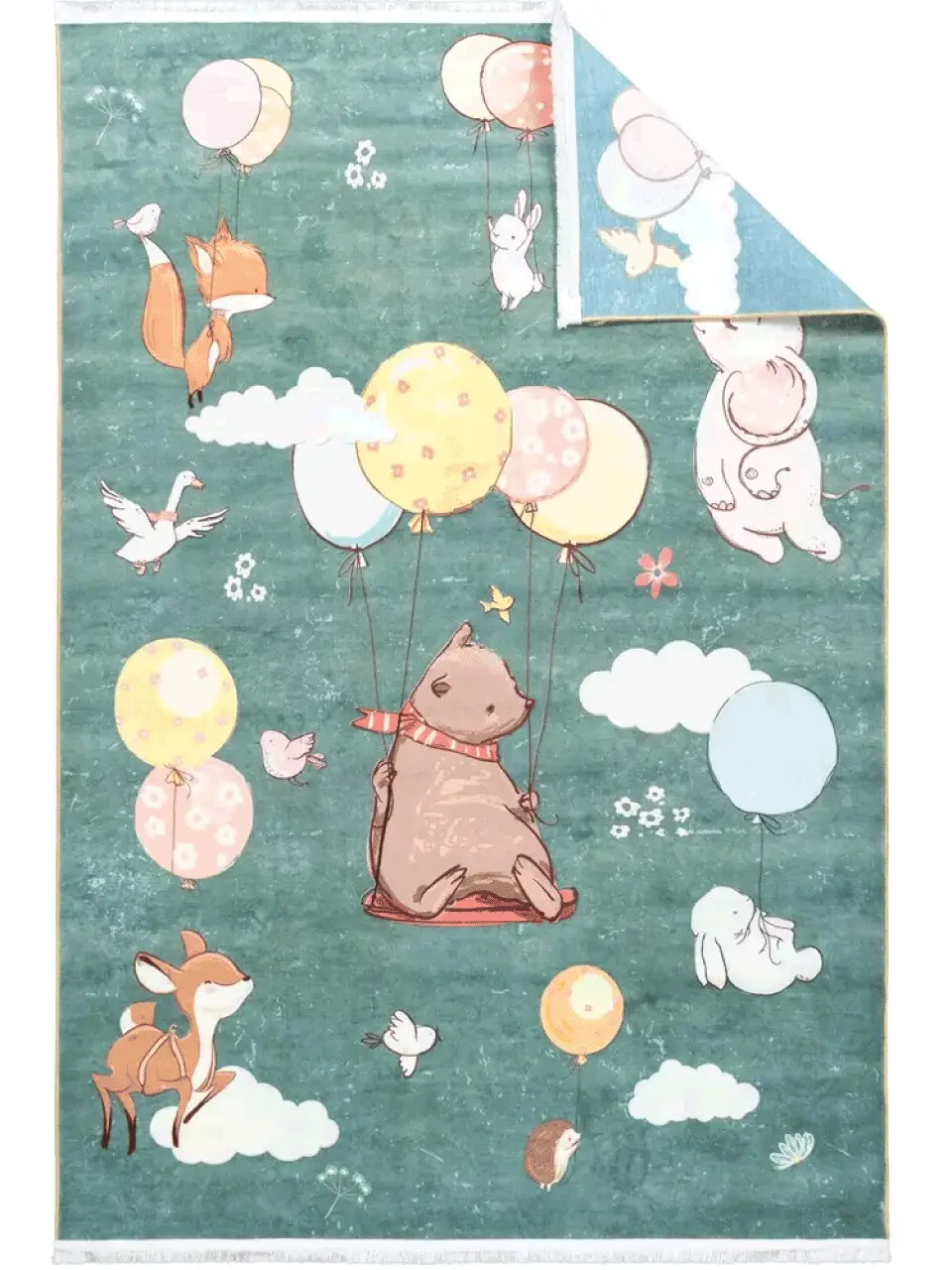 فرش کودک طرح بالن سوار کد 25KM0080