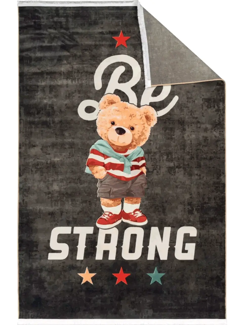 فرش کودک طرح خرس قوی کد 25KM0100