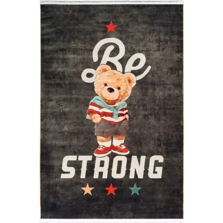 فرش کودک طرح خرس قوی کد 25KM0100