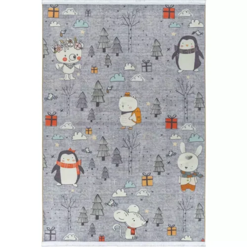 فرش کودک طرح ماجراجویان جنگل کد 25KM0180