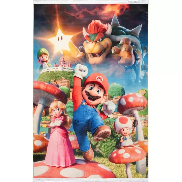 فرش کودک طرح ماریو کد 25KM0190