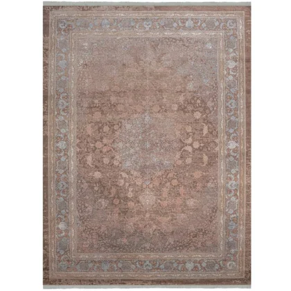 فرش وینتیج کد 8045 قهوه ای 1200 شانه ایده آل