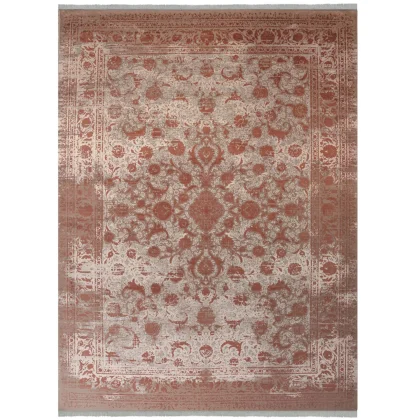 فرش وینتیج کد 8334 گلبهی 1200 شانه ایده آل