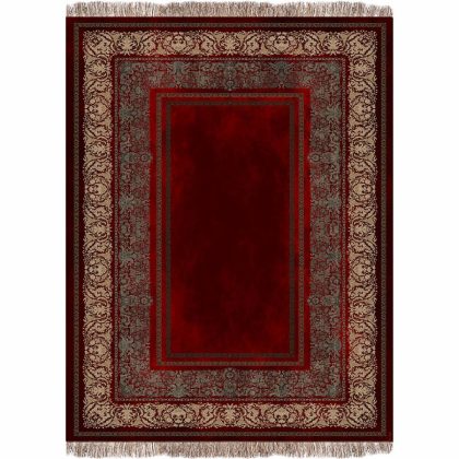 فرش 1240 شانه طرح دستباف کد B1030 قرمز