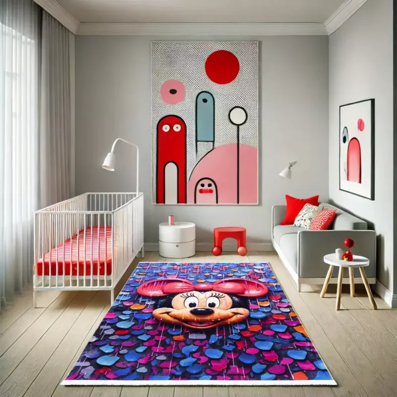 فرش کودک طرح میکی ماوس کد 25KD0020